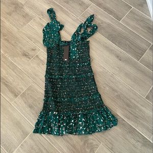 Reset By Jane NWT Smocked Tie Bow Dress Small